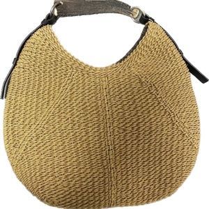 Yves Saint Laurent Rive Gauche Mombasa raffia bag